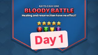 Empires \u0026 Puzzles Tourney : 5 ⭐️ Bloody 🩸 Battle ❌🧊🧊❌ Day - 1