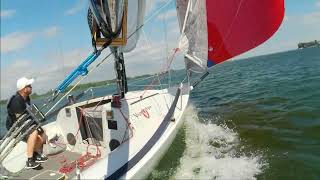 Good speed on asymetrical spinnaker run