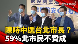 陳時中選台北市長？寰宇新聞最新民調59%市民不贊成 @globalnewstw