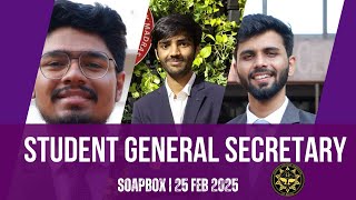 Students' General Secretary - Soapbox || SGE 2025 || SEC 2024-25