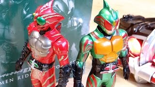 プレバン限定 仮面ライダーアマゾンオメガ \u0026 アマゾンアルファ 重塗装ソフビセット レビュー！アマゾンズセット