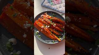 I have a question for you - mains or sides? These maple glazed carrots win for me #shorts #recipe