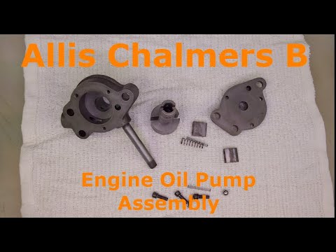 1953 Allis Chalmers B Oil Pump Assembly (caution I Assembled Vanes ...