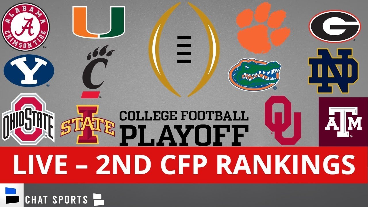 CFP Rankings LIVE – Top 25 Teams In 2nd College Football Playoff ...