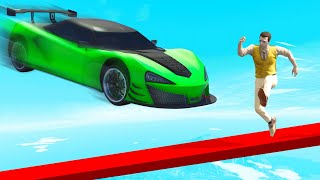300 MPH CARS Vs Tightrope RUNNERS! (GTA Funny Moments)