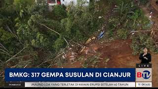 BMKG: 317 Kali Gempa Susulan di Cianjur