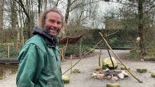 Werkzaamheden in de prehistorie met Jeroen