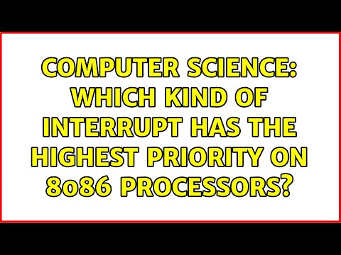 Which Interrupt has the highest priority in 8086?