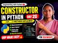 Constructor in Python Explained in Hindi 🔥 | init() Method Full Tutorial | Day 20