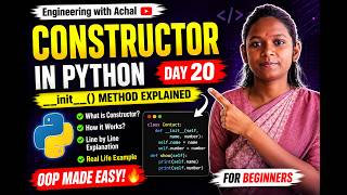 Constructor in Python Explained in Hindi 🔥 | init() Method Full Tutorial | Day 20