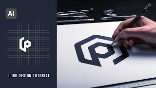 Logo Design Illustrator Tutorial 2021 | Minimal Logo Design | P  Letter Logo