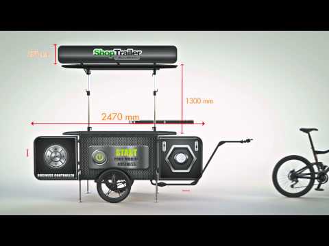 Bicycle street vending cart Assembly Bicycle street vending cart Assembly