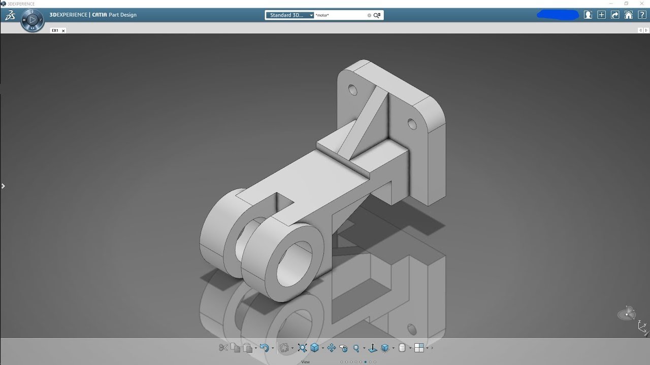 [CATIA | 3DEXPERIENCE] Part Design Tutorial 1 - YouTube