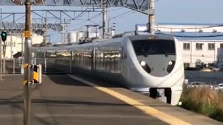 特急しらさぎ号名古屋行き683系 東海道線枇杷島駅通過