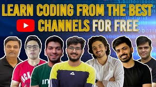 Best FREE YouTube Channels For Placements 🔥 | Data Structures, Competitive Programming, Java, C++