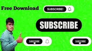 YouTube New Subscribe Button green screen, letest update