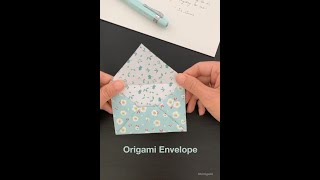 How to fold this easy origami envelope (Traditional) #Shorts
