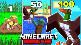 I Survived 1000 DAYS as a DUCK in HARDCORE Minecraft! - Feathery Mobs Compilation