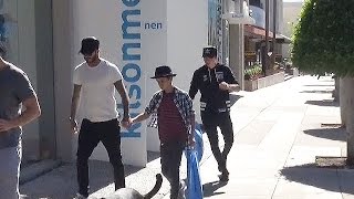 X17 EXCLUSIVE: David Beckham Takes His Boys Shopping At Kitson Men