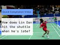 How does Lin Dan hit the shuttle when it's behind him? (Mirrored / Right Handed) | Quick Compilation