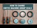 Learn how to change group seals and shower screens on a coffee machine.