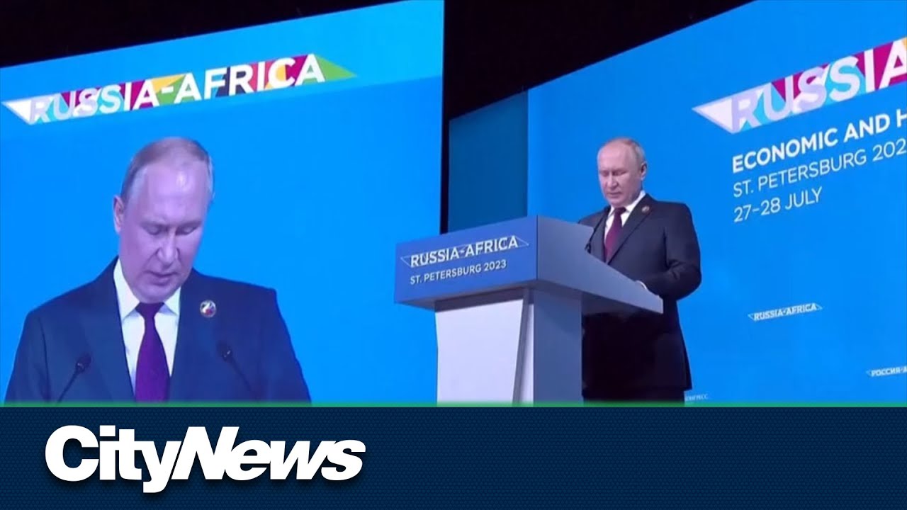 Putin Promises Russian Grain To African Leaders - YouTube