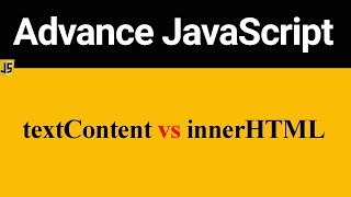 Difference between textContent and innerHTML in JavaScript (Hindi)