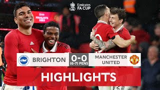 Lindelöf Sets Up All Manchester Final | Brighton 0-0 (6-7) Manchester United | Emirates FA Cup 22-23