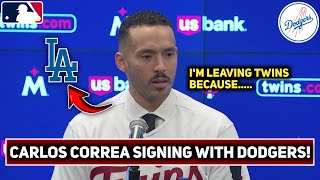 🚨MLB URGENT! CARLOS CORREA TO SIGN WITH THE DODGERS IN A MASSIVE DEAL? LOS ANGELES DODGERS NEWS