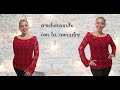 ❤❤❤TUTORIAL BLUSA A CROCHET FLORES PARA MAMA 2024 FACIL Y RAPIDO CROCHETEANDO CON LA COMADRE