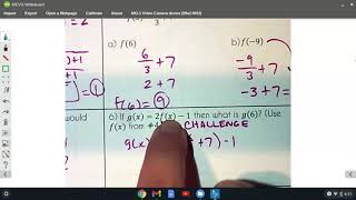 Function Notation Notes & Domain/ Range Review