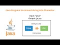 Mostly Asked Question in interview || Java Program to convert String into Character