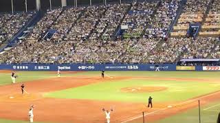 神宮花火ナイターが綺麗【ヤクルトスワローズvs.阪神タイガース2019.8.8】