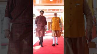 PM Modi receives King of Bhutan Jigme Khesar Namgyel Wangchuk | #shorts