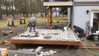 Dynamic Decks,  Spokane WA. time laps deck build 3 23 18