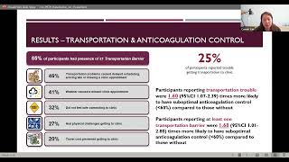 RPTH Research Recap | Transportation Barriers \u0026 Anticoagulation in Inner-City, Low-Income Population