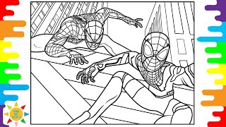 Mega Speed Spider-Man Coloring |Spider-Man Meets-Spider Woman Coloring |Jim Yosef&AnnaYvette-Courage