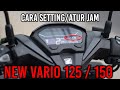 CARA SETTING JAM VARIO 125 DAN VARIO 150 TERBARU | CARA SETTING/ATUR JAM MOTOR ALL NEW VARIO 150