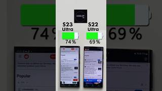 Samsung Galaxy S23 Ultra vs. S22 Ultra Battery Test🔋Full video on my channel! 🫶🏼