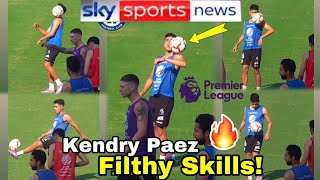 Mad Skills🔥Chelsea New Boy KENDRY PAEZ Displaying Insane Skills for Chelsea First Training🔵