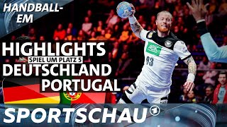 Highlights: Deutschland gegen Portugal im Spiel um Platz 5 | Handball-EM | Sportschau