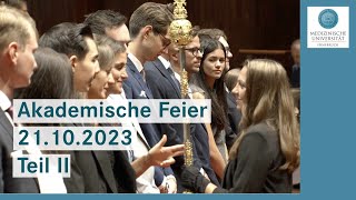 Akademische Feier der Medizinischen Universität Innsbruck, 21.10.2023 Teil II