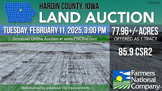 Simulcast Auction | 77.96 +/- Acres, Hardin County, Iowa