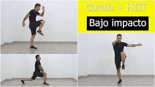 Burn fat in the abdomen and legs - Standing abdominals + HIIT low impact No noise!