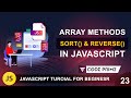 Array Methods Sort & Reverse Function Uses In JavaScript | Javascript Tutorial: 23 | BY CodePrime