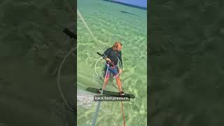 how to ride toeside. Your first kitesurfing trick.  #kiteboarding #kiteboardinglessons