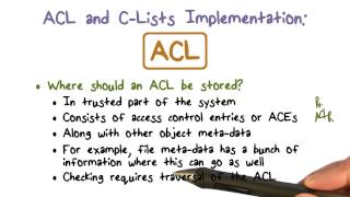 ACL and C Lists Implementation ACL
