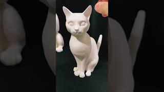 ダイソー石粉粘土　猫ドーム3