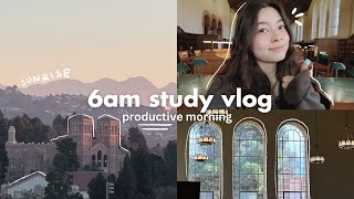 6AM PRODUCTIVE STUDY VLOG 📁 essay grind, midterm results, morning routine, ucla campus life, classes