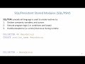 Advanced SQL: SQL/PSM Introduction